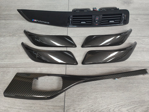 BMW F20 LCI-2 PERFORMANCE STYLE INTERIOR TRIM SET - HIGH GLOSS CARBON (MTD-HG-)