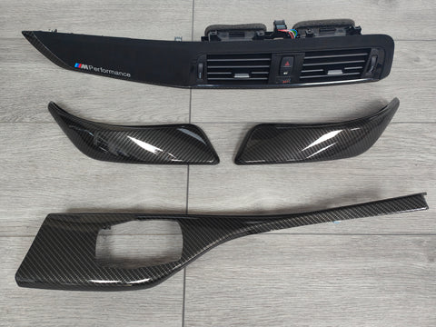 BMW F21 F22 LCI-2 PERFORMANCE STYLE INTERIOR TRIM SET - HIGH GLOSS CARBON (MTD-HG)