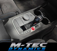 WRAPPING SERVICE - BMW F40 / F44 CENTRE CONSOLE TRIM - TEXTURED BLACK CARBON (MTD-TEX)