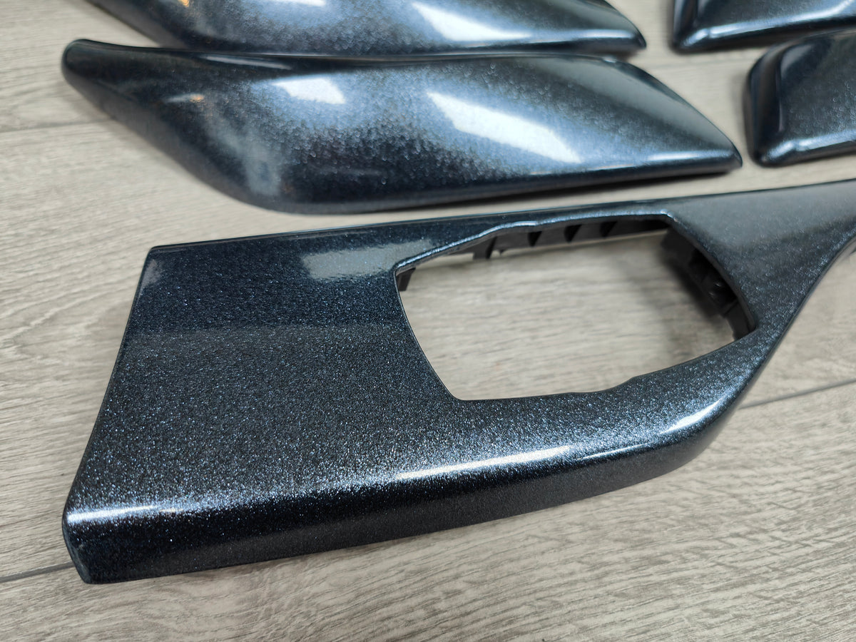 BMW F20 F21 F22 INTERIOR TRIM SET - METALLIC SPARKLE GREY / GLOSS BLACK ACCENT