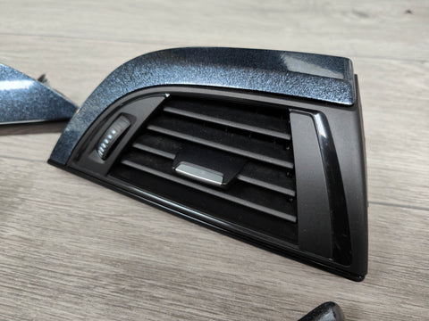 BMW F20 F21 F22 INTERIOR TRIM SET - METALLIC SPARKLE GREY / GLOSS BLACK ACCENT (#4)