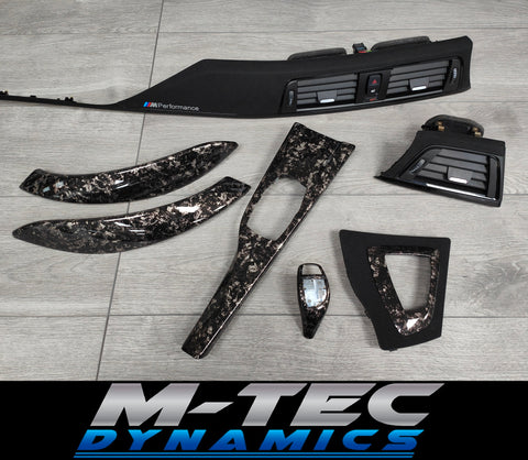 BMW F32 COUPE INTERIOR TRIM SET - FORGED CARBON / BLACK ALCANTARA (CUSTOM)