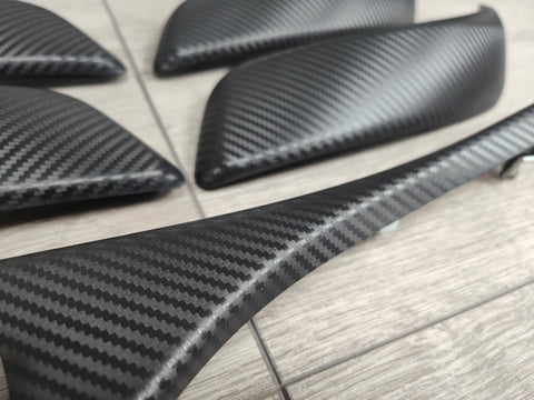 BMW F20 INTERIOR TRIM SET - 3D CARBON / ALCANTARA / BLUE ACCENT