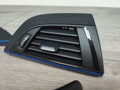 BMW F20 INTERIOR TRIM SET - 3D CARBON / ALCANTARA / BLUE ACCENT