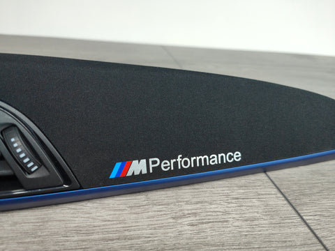 BMW F20 INTERIOR TRIM SET - 3D CARBON / ALCANTARA / BLUE ACCENT