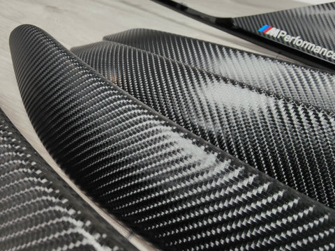 BMW F30 F31 F36 F80 M3 INTERIOR TRIM SET - 4D CARBON / BLACK ACCENT