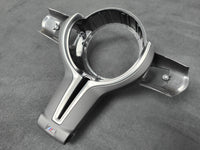 BMW F-SERIES ///M LEATHER / SILVER STEERING WHEEL TRIM (F&R) - M2 M3 M4 M5 M6