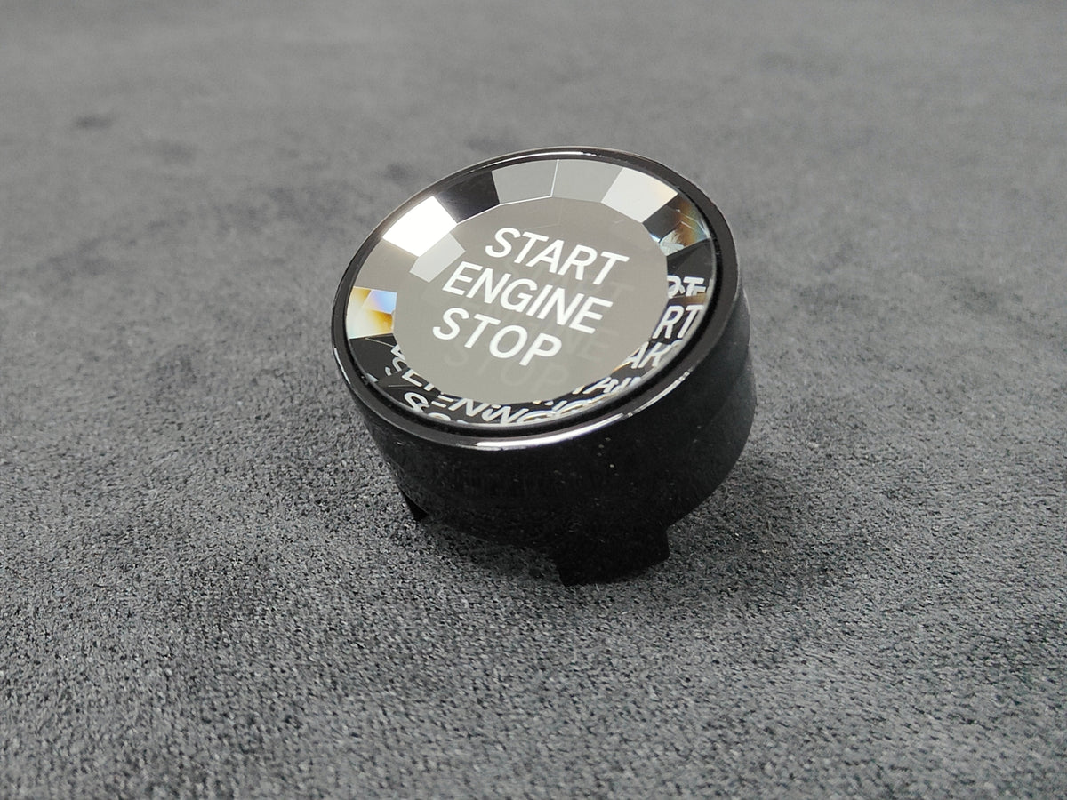 BMW F-SERIES BLACK (CRYSTAL) ENGINE START BUTTON - 1/2/3/4/5/6 SERIES - F2X F3X F8X M3 M4 M5 M6