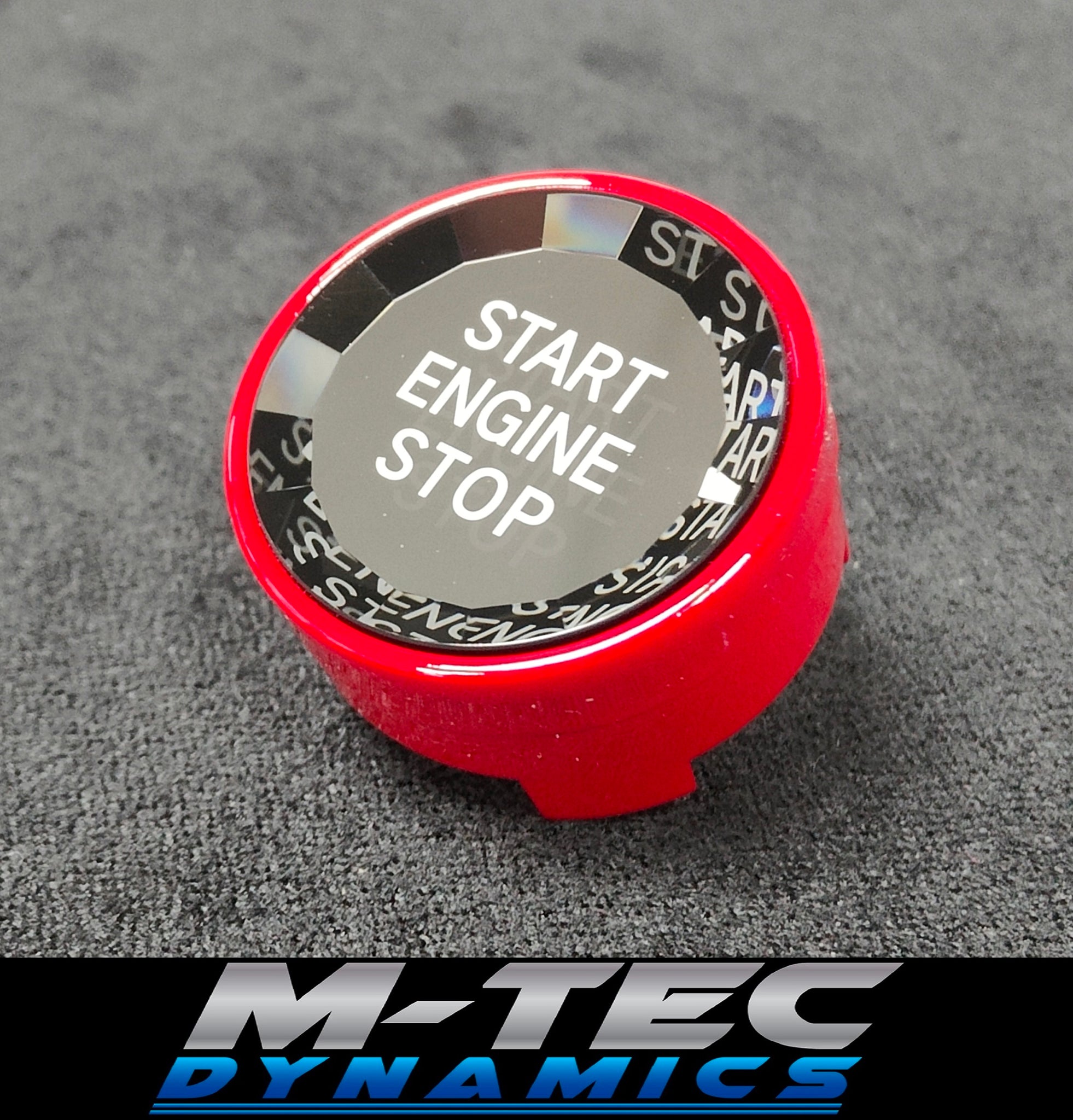 BMW F-SERIES RED (CRYSTAL) ENGINE START BUTTON - 1/2/3/4/5/6 SERIES - F2X F3X F8X M3 M4 M5 M6