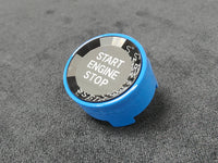 BMW F-SERIES BLUE (CRYSTAL) ENGINE START BUTTON - 1/2/3/4/5/6 SERIES - F2X F3X F8X M3 M4 M5 M6 F30 F32 F80 F82