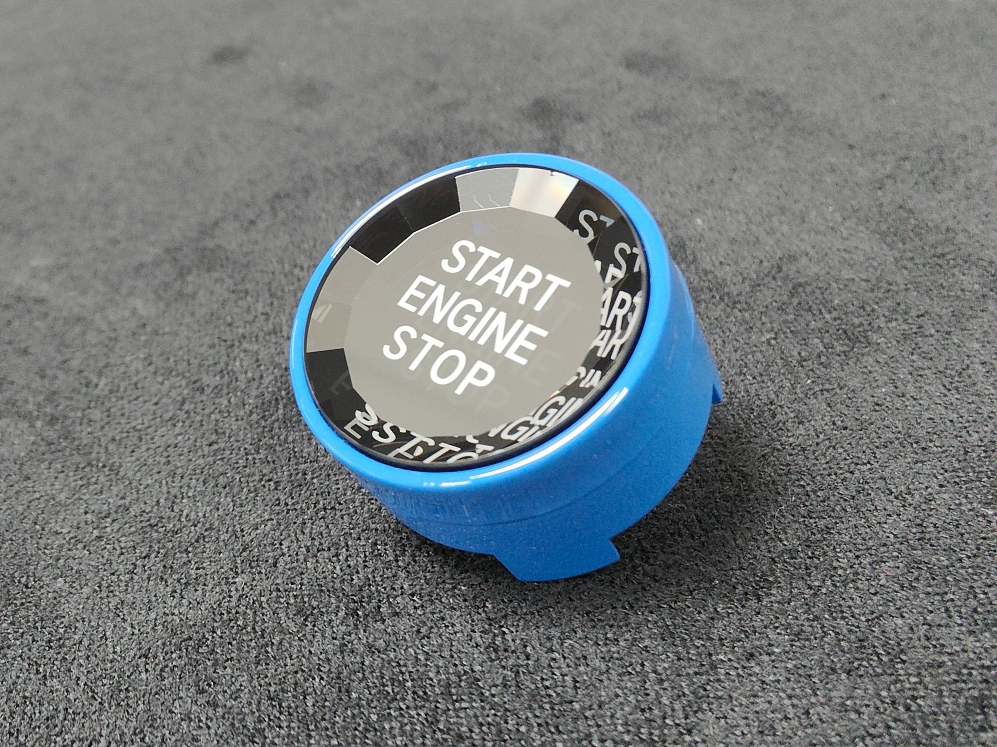 BMW F-SERIES BLUE (CRYSTAL) ENGINE START BUTTON - 1/2/3/4/5/6 SERIES - F2X F3X F8X M3 M4 M5 M6