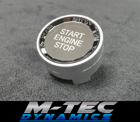 BMW F-SERIES SILVER (CRYSTAL) ENGINE START BUTTON - 1/2/3/4/5/6 SERIES - F2X F3X F8X M3 M4 M5 M6