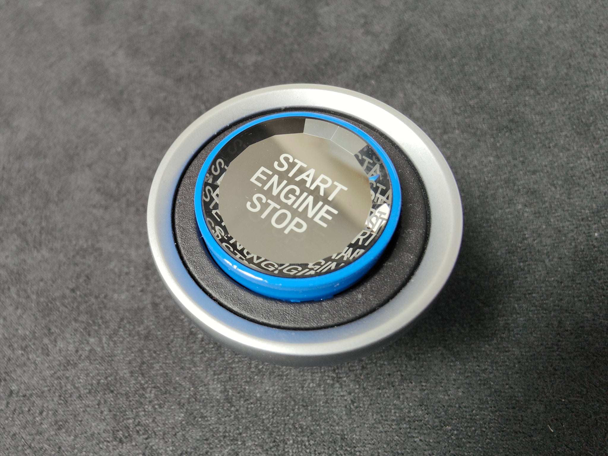 BMW E9X SERIES LCI (BLUE) CRYSTAL ENGINE START BUTTON - E90 E92 E93 M3 / E89 Z4