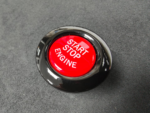 Glossy Black Engine Start Stop Button Cover & Sticker Replacement For BMW E90, E60, X5, X6