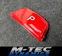 BMW F-SERIES RED P PARK GEAR SHIFTER INSERT BUTTON - 1/2/3/4/5 SERIES F1X F2X F3X F30 F32