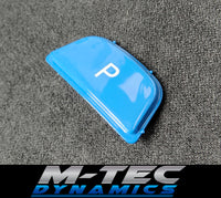 BMW F-SERIES BLUE P PARK GEAR SHIFTER INSERT BUTTON - 1/2/3/4/5 SERIES F1X F2X F3X F30 F32