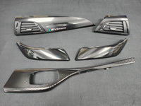 BMW F21 / F22 INTERIOR TRIM SET - ULTRA GLOSS CARBON / BLACK ACCENT
