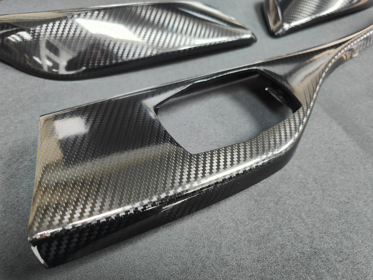 BMW F21 / F22 INTERIOR TRIM SET - ULTRA GLOSS CARBON / BLACK ACCENT