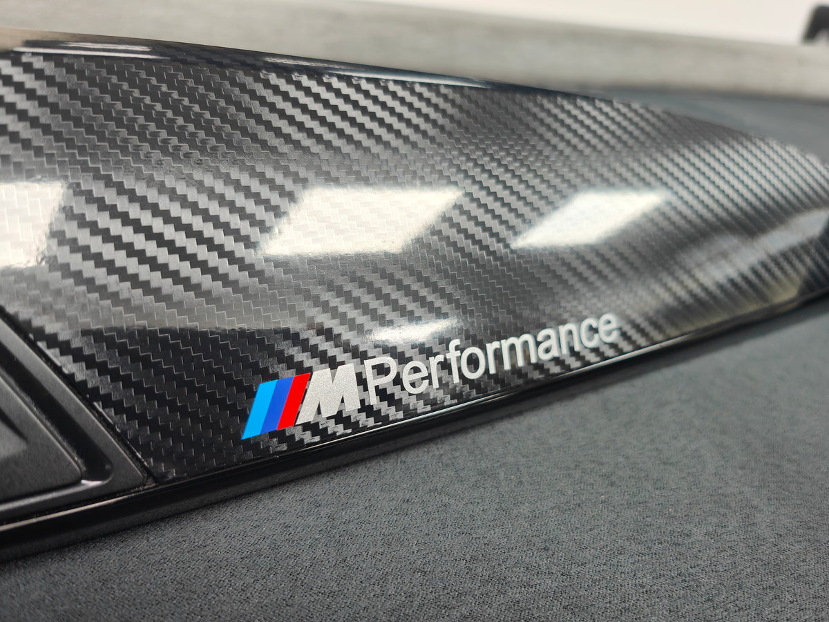 BMW F21 / F22 INTERIOR TRIM SET - ULTRA GLOSS CARBON / BLACK ACCENT