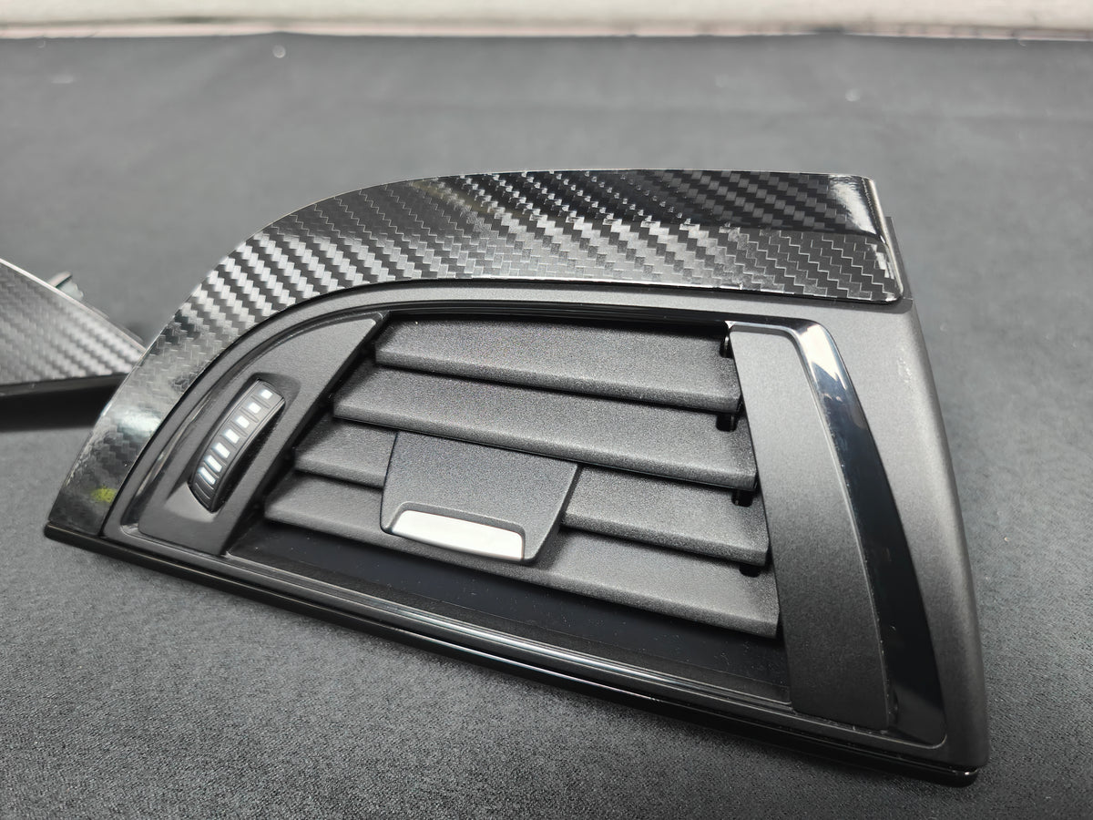 BMW F21 / F22 INTERIOR TRIM SET - ULTRA GLOSS CARBON / BLACK ACCENT