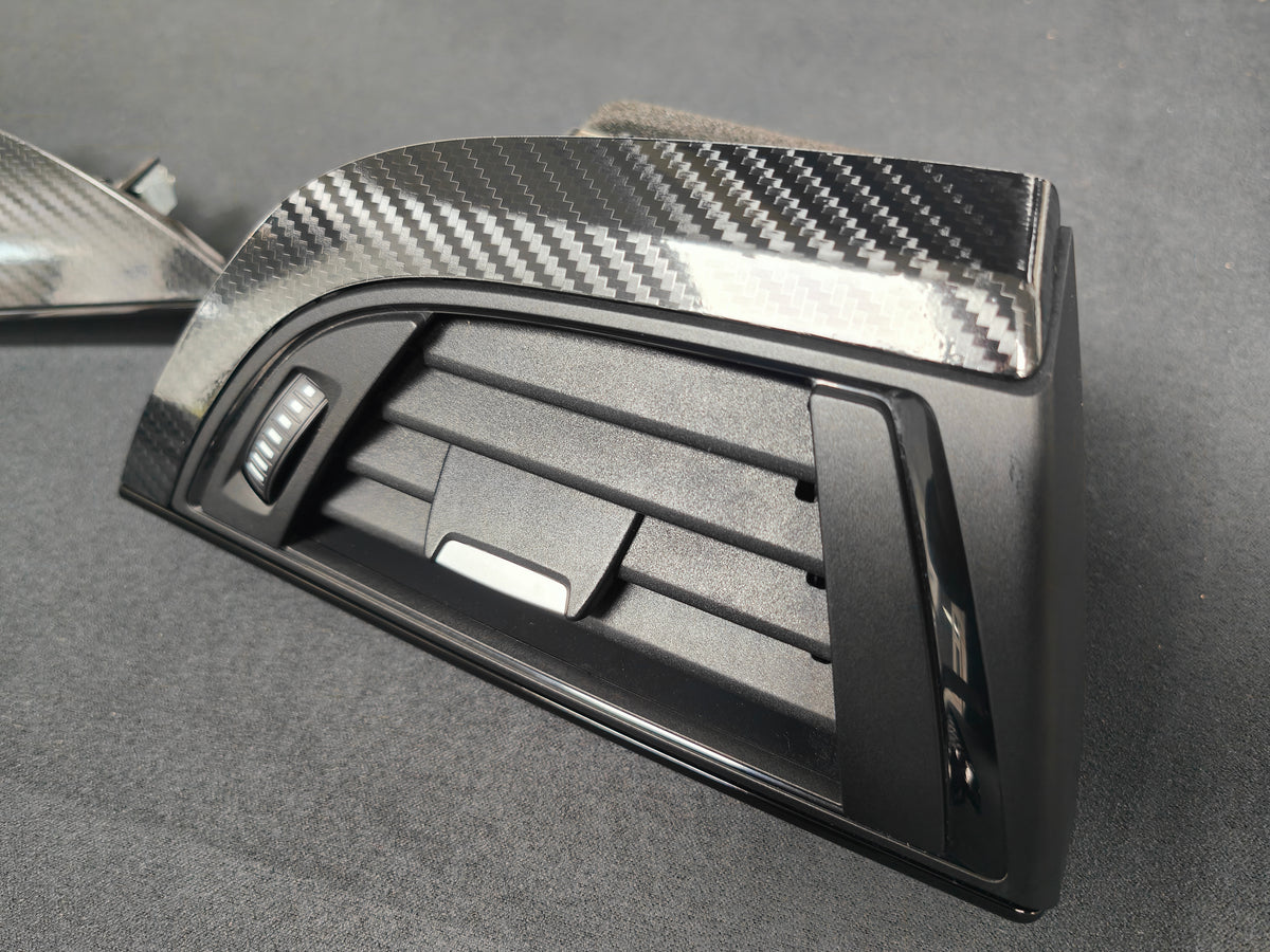 BMW F21 / F22 INTERIOR TRIM SET - ULTRA GLOSS CARBON / BLACK ACCENT