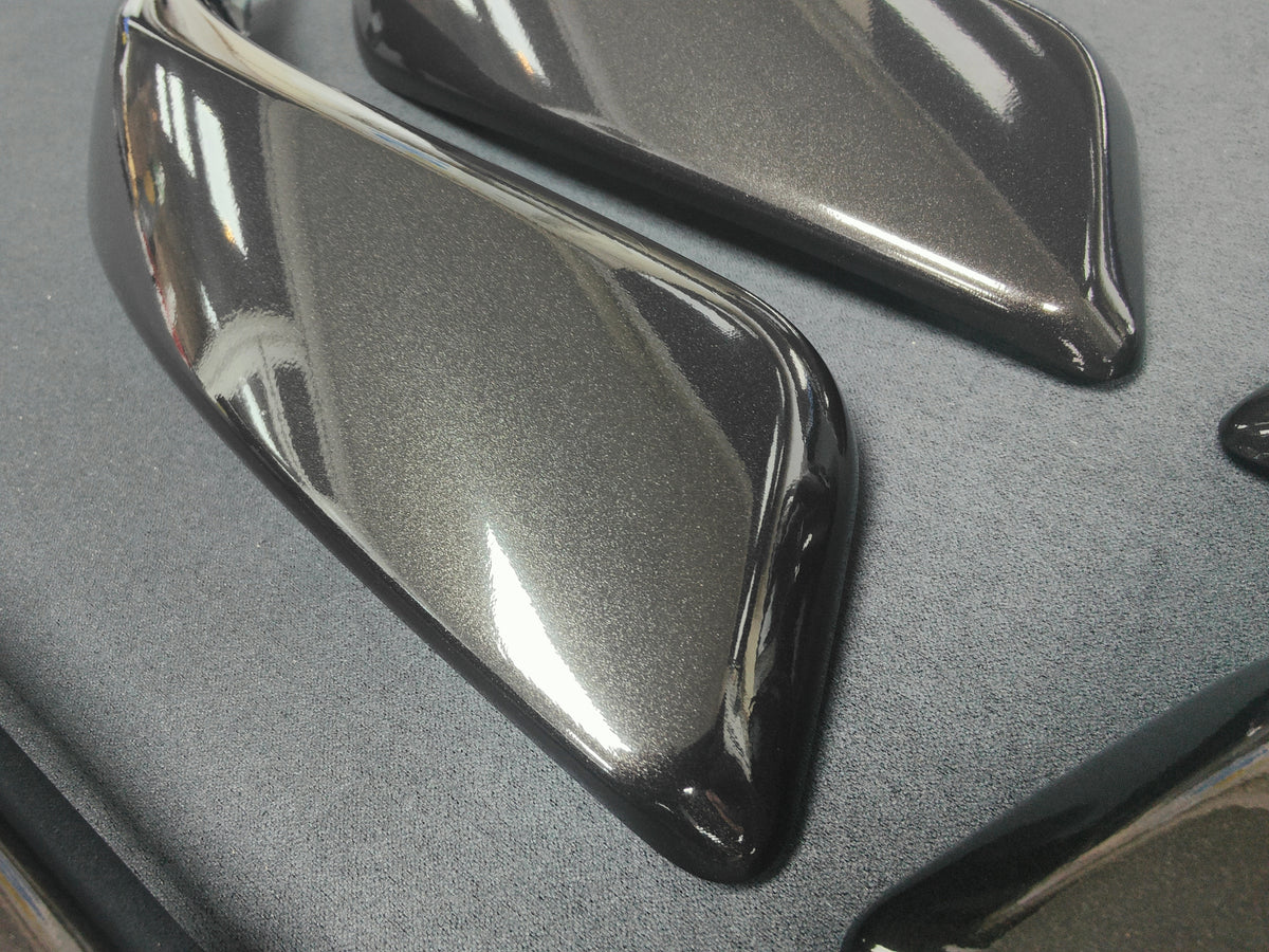 BMW F20 INTERIOR TRIM SET - METALLIC BLACK / BLUE ACCENT
