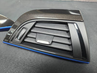 BMW F20 INTERIOR TRIM SET - METALLIC BLACK / BLUE ACCENT