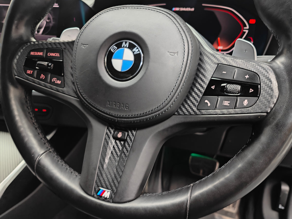 WRAPPING SERVICE - BMW G20 G21 STEERING WHEEL FASCIA TRIM