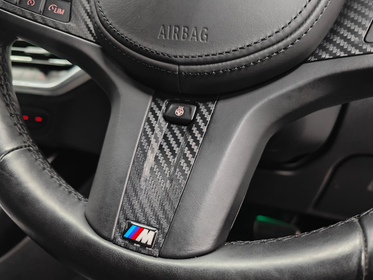 WRAPPING SERVICE - BMW G20 G21 STEERING WHEEL FASCIA TRIM