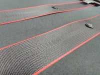 BMW 4-SERIES F32 / F82 M4 COUPE - BLACK CARBON / RED EDGE FRONT & REAR SEAT BELT SET