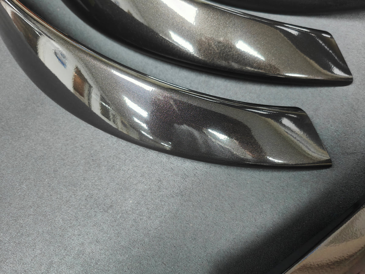 BMW F30 F31 F36 LCI INTERIOR TRIM SET - METALLIC BLACK / BLUE ACCENT