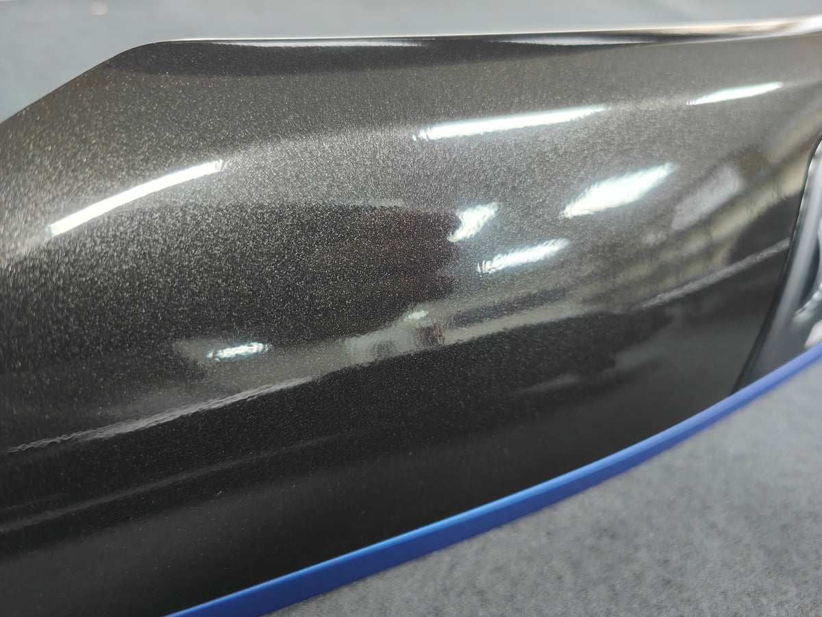 BMW F30 F31 F36 LCI INTERIOR TRIM SET - METALLIC BLACK / BLUE ACCENT