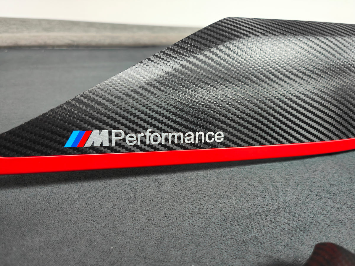 BMW F32 COUPE INTERIOR TRIM SET - TEXTURED CARBON / RED ACCENT
