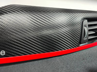 BMW F32 COUPE INTERIOR TRIM SET - TEXTURED CARBON / RED ACCENT
