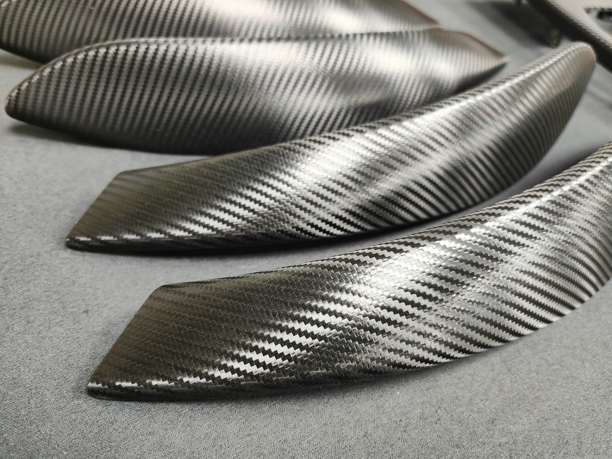 BMW F30 F31 F36 F80 LCI INTERIOR TRIM SET - TEXTURED CARBON / RED ACCENT TRIM