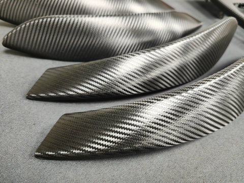 BMW F30 F31 F36 INTERIOR TRIM SET - TEXTURED GLOSSY CARBON / RED ACCENT (CUSTOM)