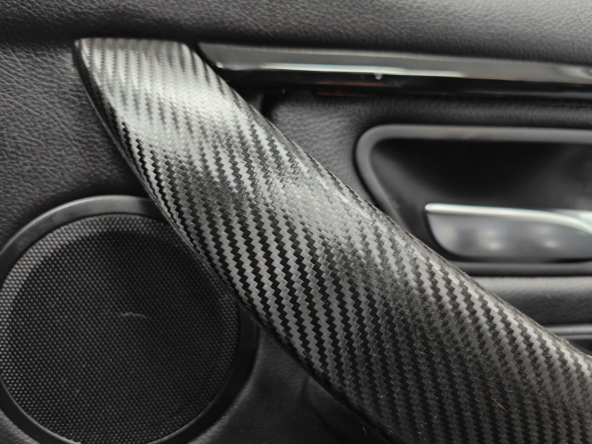 BMW F32 COUPE INTERIOR TRIM SET - TEXTURED CARBON / RED ACCENT