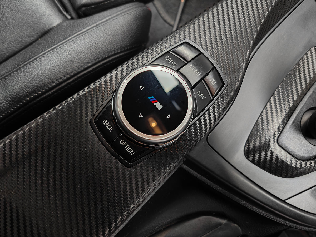 BMW F32 COUPE INTERIOR TRIM SET - TEXTURED CARBON / RED ACCENT