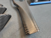 BMW F32 COUPE INTERIOR TRIM SET - ALCANTARA CARBON / ALCANTARA STYLE  / BLUE ACCENT
