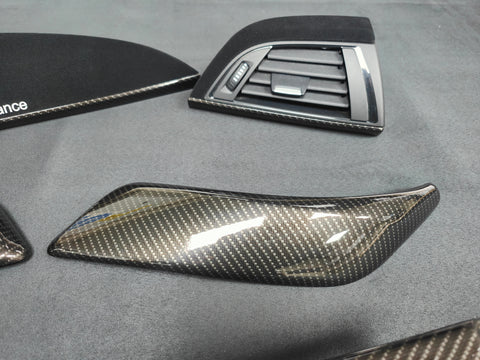 BMW F21 F22 INTERIOR TRIM SET - PERFORMANCE STYLE / HIGH GLOSS CARBON / ALCANTARA (MTD-HG)