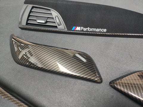 BMW F21 F22 INTERIOR TRIM SET - PERFORMANCE STYLE / HIGH GLOSS CARBON / ALCANTARA (MTD-HG)