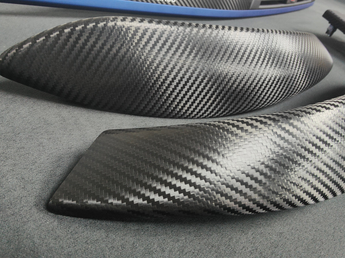 BMW F30 F31 F36 F80 LCI INTERIOR TRIM SET - TEXTURED CARBON / BLUE ACCENT