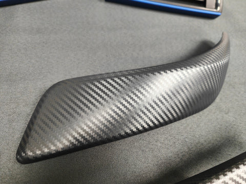 BMW F21 F22 INTERIOR TRIM SET - 3D CARBON / ALCANTARA / BLUE ACCENT