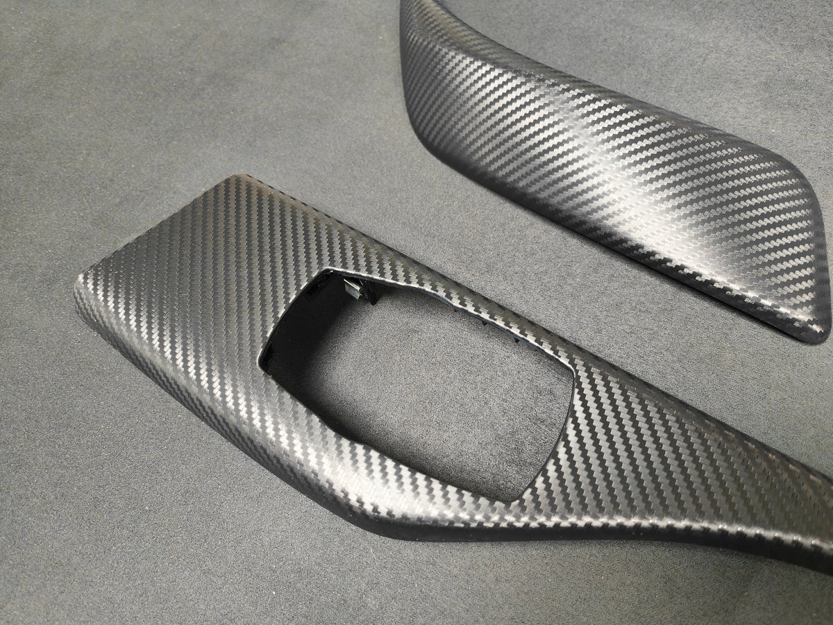BMW F21 F22 INTERIOR TRIM SET - 3D CARBON / ALCANTARA / BLUE ACCENT
