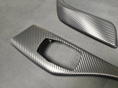 BMW F21 F22 INTERIOR TRIM SET - 3D CARBON / ALCANTARA / BLUE ACCENT