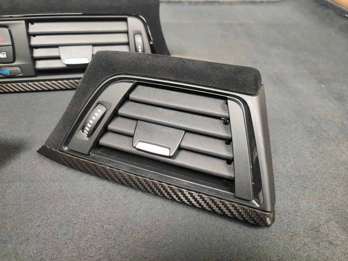 WRAPPING SERVICE - BMW F8X M3 M4 INTERIOR TRIM SET PERFORMANCE STYLE - TEXTURED CARBON / ALCANTARA