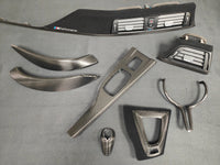 WRAPPING SERVICE - BMW F8X M3 M4 INTERIOR TRIM SET PERFORMANCE STYLE - TEXTURED CARBON / ALCANTARA