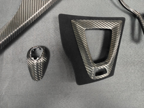 WRAPPING SERVICE - BMW F8X M3 M4 PERFORMANCE STYLE INTERIOR TRIM SET - TEXTURED CARBON