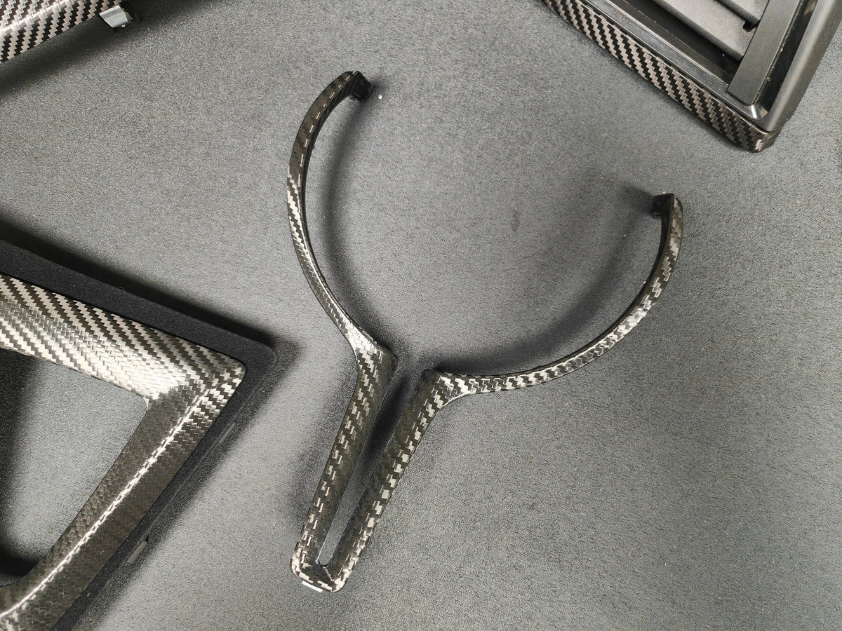 WRAPPING SERVICE - BMW F8X M3 M4 INTERIOR TRIM SET PERFORMANCE STYLE - TEXTURED CARBON / ALCANTARA