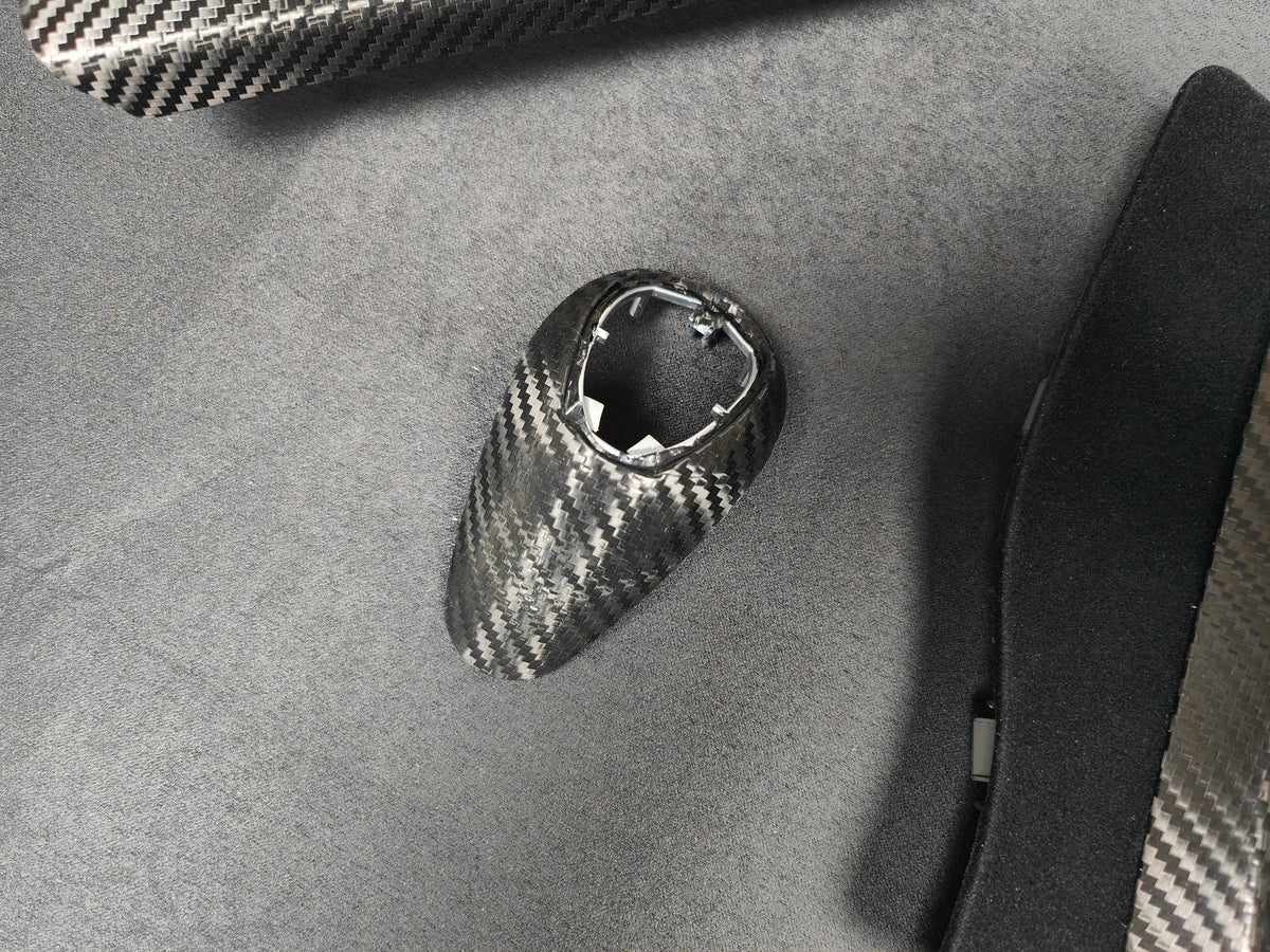 WRAPPING SERVICE - BMW F8X M3 M4 INTERIOR TRIM SET PERFORMANCE STYLE - TEXTURED CARBON / ALCANTARA